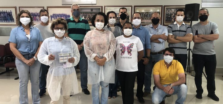 Delegados de Polícia recebem vacina contra a gripe na sede da Amdepol